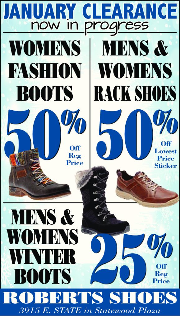 Current Ad Roberts Shoes Fort wayne
